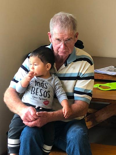  - Henry Perkins with grandson, Fidel