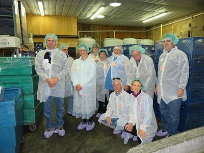 Group shot of Trickling Springs plant tour participants
