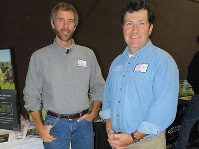 Aaron DeLong, PASA’s DGA, and Joe Tomandl, National Dairy Grazing Apprenticeship Program