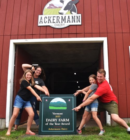 Reaping the Rewards: Award-winning Dairy, Ackermann Dairy Farm, Hardwick, VT, owned and operated by Jimmy and Sara Ackermann